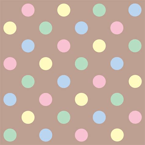 Cute Pastel Polka Dots Pattern Free Clip Art