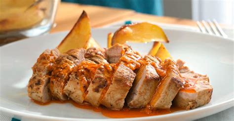 Solomillo de cerdo con tapenade de aceitunas. Solomillo de cerdo al horno con mojo rojo | Cocinatis