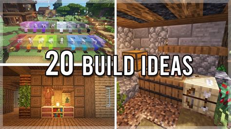20 Minecraft Build Ideas For When Youre Bored Youtube