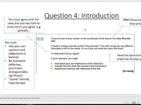 'that one too' refers to. GCSE English Language Paper 1: Question 4 | Teaching Resources