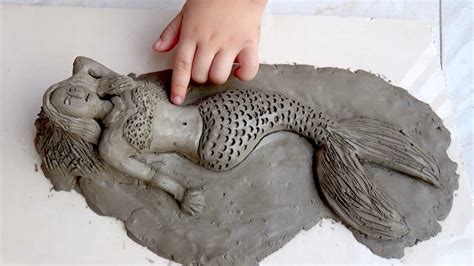 Easy Clay Art Sculpture Diy Make Awesome Clay Mermaid Youtube