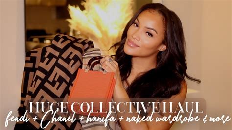Huge Collective Try On Haul Fendi Naked Wardrobe Chanel Jimmy Choo More Allyiahsface