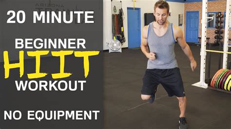 20 Minute Beginner Hiit Workout Youtube