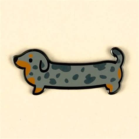 Dachshund Enamel Pin Dog Wiener Dog Sausage Dog Lapel Pin Brooch