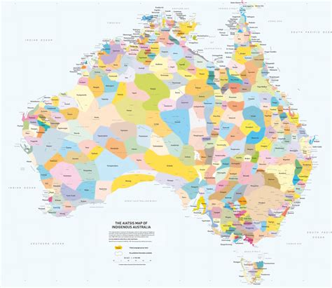 Australia states and territories map. Map of Indigenous Australia | AIATSIS