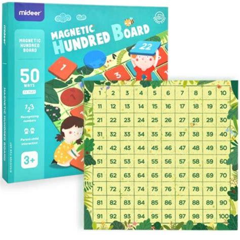 Magnetic Hundred Board Game The Brain Bus