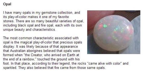 Fun Gemstone Facts Opal