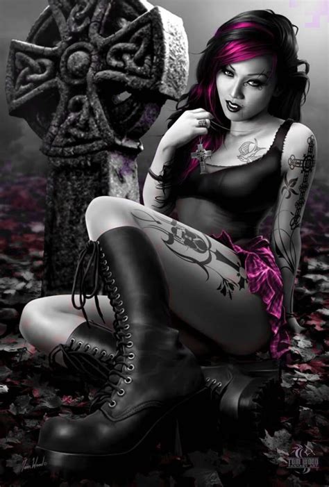 Fantasy Sexy Goth Girls Wallpaper Posted By Ryan Thompson