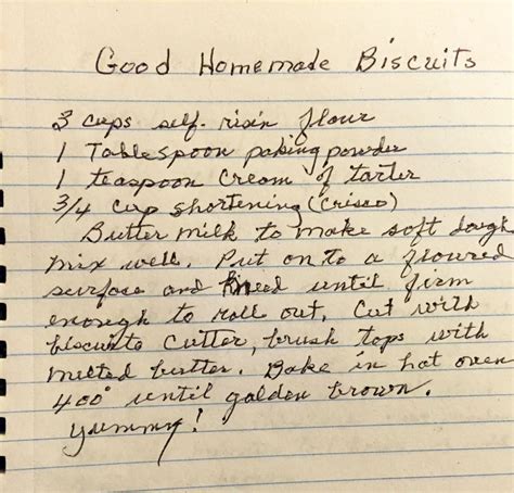 Grandmas Old Fashioned Biscuits Mother Would Know Recipe Grandma