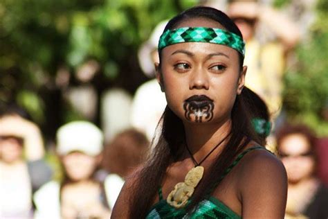 In New Zealand The Maori People Consider Women With Tattooed Lips And Chins To Be The Most