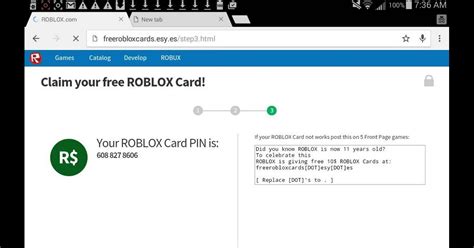 How To Get Free Robux T Card Pins Roblox T Card 25 Us The