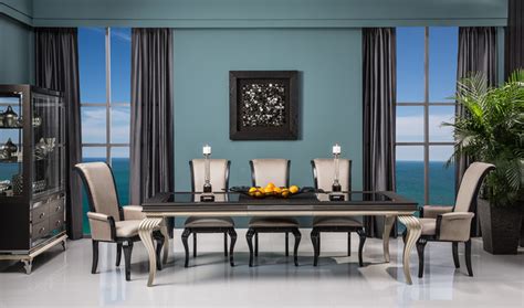 Shop discounts on living and dining room pieces. Hollywood Swank Dining Set - Shabby-chic Style - Dining Room - Miami - by El Dorado Furniture