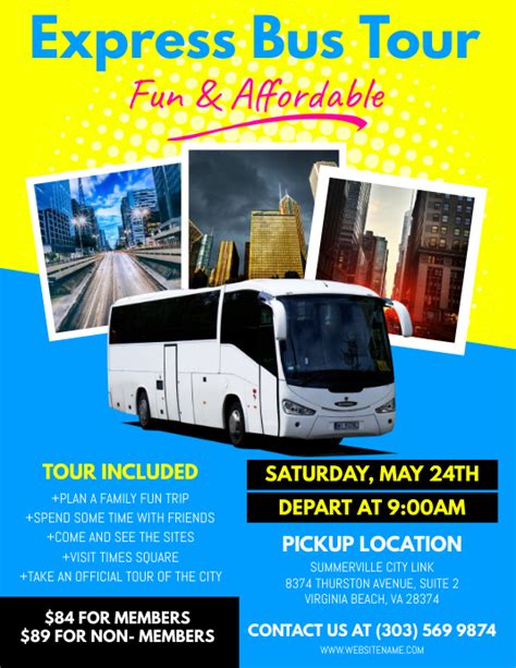 Copy Of Bus Trip Flyer Postermywall