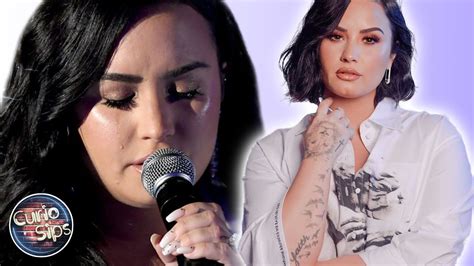 Why Demi Lovato Cried At Grammys Youtube