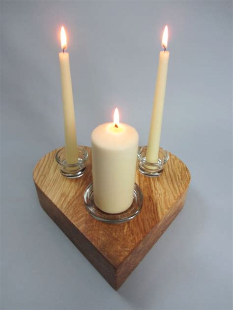 Wedding Unity Candle Holder Against The Grain Woodcraft
