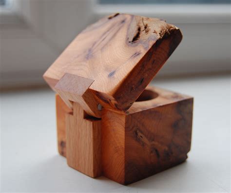Ring Box With Wooden Hinge Wooden Hinges Rustic Wood Projects