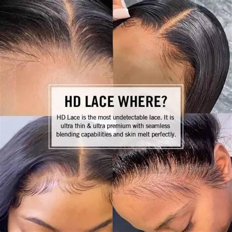 Straight HD Lace Frontal Wigs Glueless 13X6 HD Lace Front Etsy