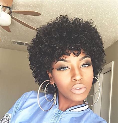 Curly Afro ️ Short Natural Curly Hair Hair Styles Natural Hair Styles