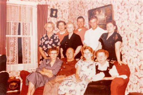 Nanny Joanna Hood On Couch Far Left Posing With Others Flickr