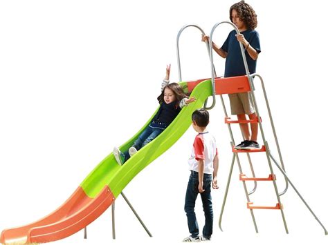 Slidewhizzer Outdoor Play Set Kids Slide 10 Ft Freestanding Climber