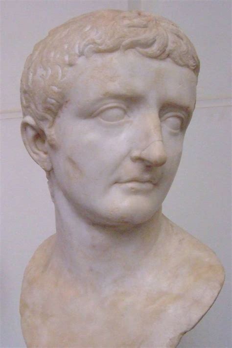 Bust Of The Roman Emperor Tiberius 1st Century Ce Marble A Photo On