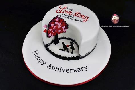 It is geared towards usage for any contemporary church anniversary event. Love Story Cake - cake by Maria's - CakesDecor