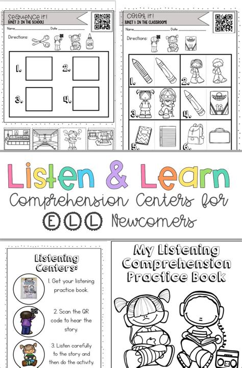 Listening Comprehension Activities For Ell Newcomers Voiced Over With