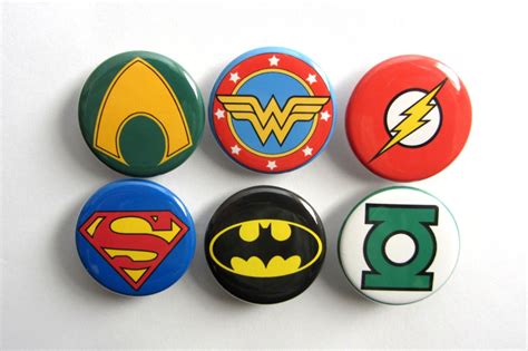 Dc Superhero 125″ Pinback Buttons Cool Pinback Buttons Online