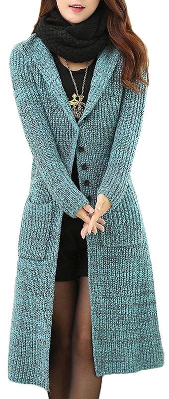 Melange Cable Knit Womens Long Cardigans Womens Button Front Cardigan