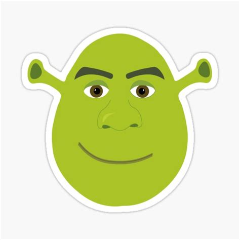 Just Shrek Sticker By Rebeccacooper Redbubble