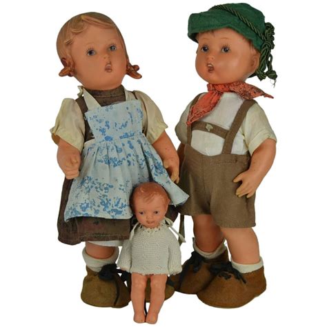 m j hümmel goebel rubber dolls with labels western germany for sale at 1stdibs