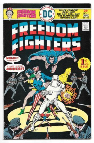 Freedom Fighters Dc Vf Uncle Sam Ray Black Condor Doll Man Ebay