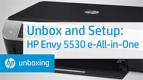 Unboxing And Setting Up The Hp Envy 5530 E All In One Printer Youtube