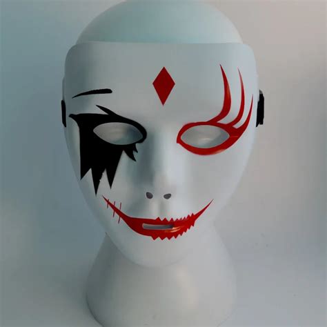 2018 New Design Custom Funny Face Plastic Halloween Drama Party Mask