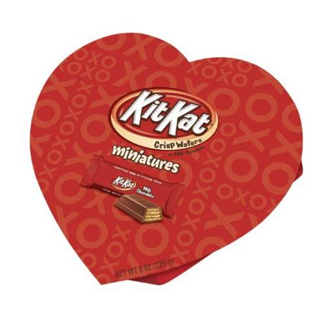 Kit Kat Valentines Miniatures 8 Ounce Heart Box Kit Kat Heart Box