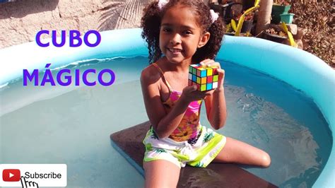 Desafio Do Cubo MÁgico Na Piscina💦💦💦 Youtube