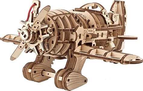 Ugears Airplane Model 3d Puzzles Legendary 1930s Racing Mad Hornet