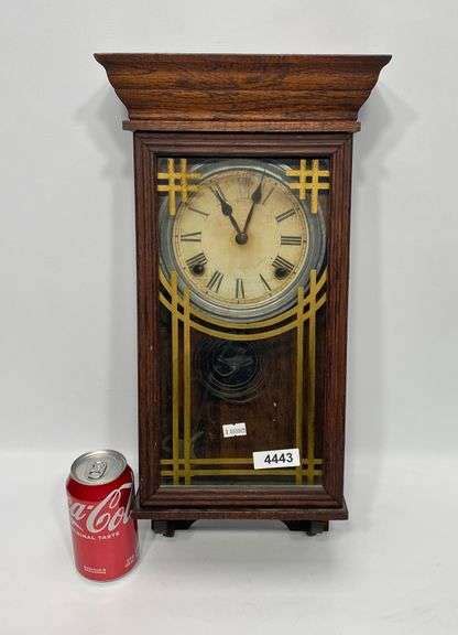 Antique Sessions Regulator Clock Dixons Auction At Crumpton