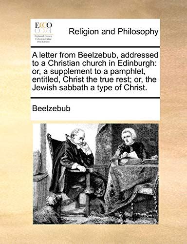 A Letter From Beelzebub Addressed To A Christian Church In Edinburgh