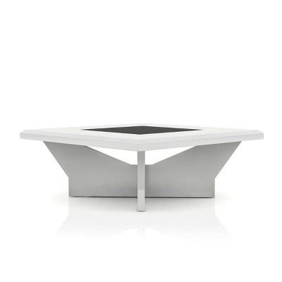 Manke Square Contemporary Modern Coffee Table White Mibasics Target
