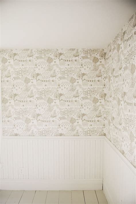 Guest Bedroom Wallpaper Reveal Wallpaper Bedroom Beadboard Wallpaper