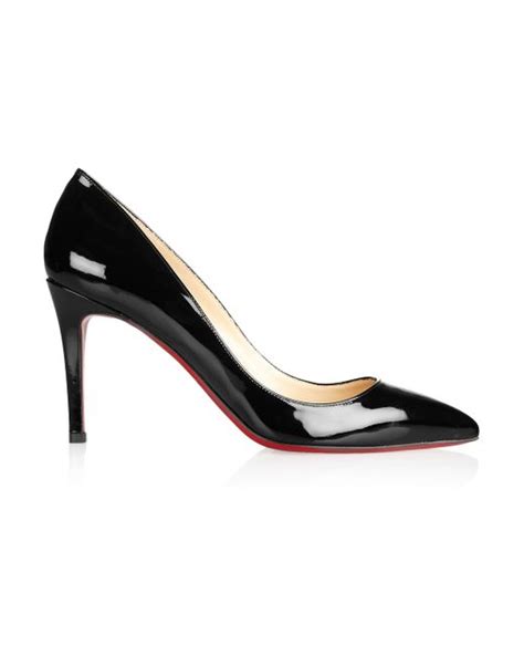 Christian Louboutin The Pigalle 85 Patentleather Pumps In Black Lyst