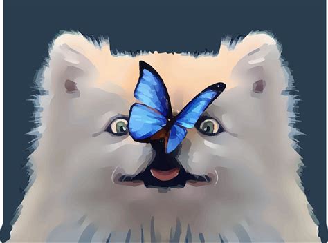 Dog Butterfly Cute Free Vector Graphic On Pixabay