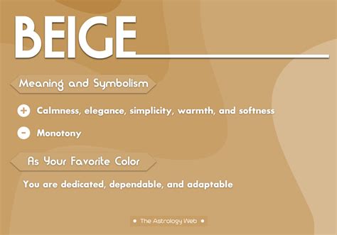 Beige Color Meaning and Symbolism | The Astrology Web