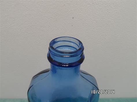 Antique Bottle Phillips Milk Of Magnesia Blue Glass Made In The United States