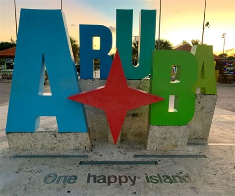 Aruba Ons Happy Island Sign Aruba Island Places Ive Been