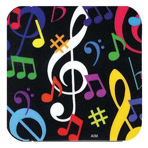 Multi Coloured Music Notes Coaster By Coasters 29844