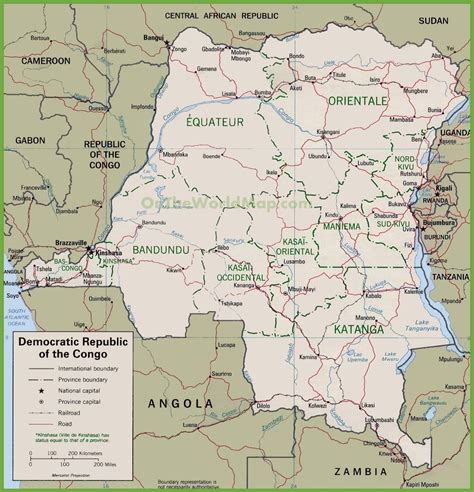 Congo Political Map