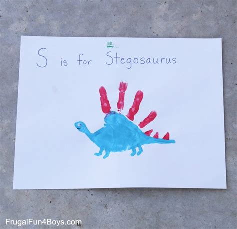Craft For Kids Handprint Dinosaurs Frugal Fun For Boys And Girls