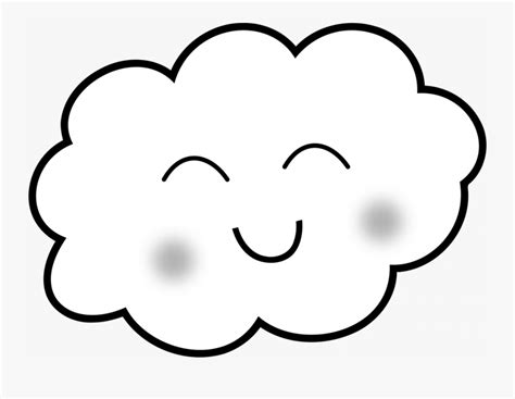 Cloud Coloring Pages To Para Colorear De Nubes Free Transparent